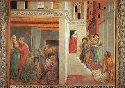 Benozzo Gozzoli The Birth of St.Francis and Homage of the Simple Man painting